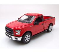 Ford F-150 Regular Cab Pick Up 2015 Rosso Modellino Auto 1:24 Welly