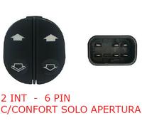 Ford Fiesta Dal 2005 > 2008 Interruttori Pulsanti Alzavetri Elettrici Sx 6 Pin