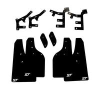 Ford Fiesta Mk7 7.5 ST180 Parafanghi Nero+Rosso S. Logo 4mm PVC Parafanghi Rally