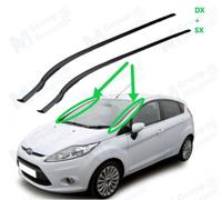 Ford Fiesta Plastica Guarnizione Profilo Fascetta Parabrezza Modanatura Coppia