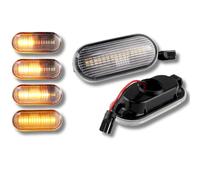 Ford Focus C Max Indicatori Laterali Set LED Dynamic Trasparente 03-07 SX Dx