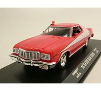 Ford Gran Torino 1976 Rosso Bianco Starsky Hutch Modellino Auto 1:43 Greenlight