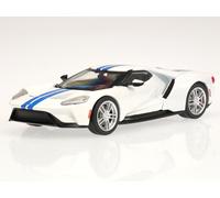 Ford GT 2017 bianco-blu modello di auto IXOCLC536 IXO 1:43