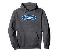 Ford - Logo ovale blu invecchiato Felpa con Cappuccio