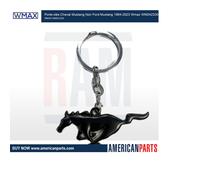 Ford Mustang 1964-2025 Porte-clés Cheval Noir Wmax | Keychain Mustang Black W...