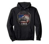 Ford Mustang 1969 Flag Felpa con Cappuccio