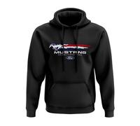 Ford Mustang 2024 Ltd Edition 60° anniversario felpa con cappuccio da uomo, Nero , XL