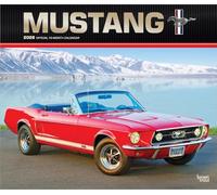 Ford Mustang Official 2026 14 X 24 Inch (Hanging) Monthly Deluxe Wall Calendar Foil Stamped Cover Plastic-Free