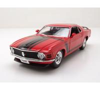 Ford MUSTANG Boss 302 1970 Rosso Modellino Auto 1:24 Welly