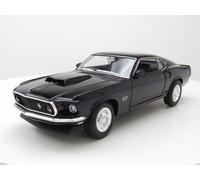 Ford Mustang Boss 429 1969 Nero Modellino 1:24 Welly