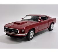 Ford MUSTANG Boss 429 1969 Rosso 1:24 Scala Welly 24067