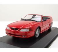 Ford MUSTANG Cabrio 1994 Rosso Modellino Auto 1:43 Maxichamps