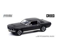Ford Mustang Coupe 1967 Matte Black "Creed 2015 Adonis Creed's" 1:18