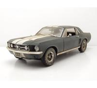 Ford Mustang Coupe 1967 Nero Opaco Greenlight 1:18 Auto Modellino
