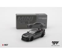Ford Mustang Dark Horse 2024 Grigio Carbonised LHD 1:64 Mini GT MGT00957L