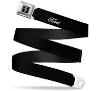 Ford Mustang Emblem Seatbelt Belt - Ford Script Single Black/White ... ACC NUOVO