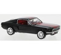 Ford Mustang Fastback 1967 nero-rot modello di auto CLC478 IXO 1:43