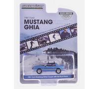 Ford Mustang Ghia Coupe 1981 Portapacchi Da Sci Blu 1:64 Scala Greenlight 30510