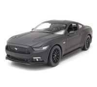 Ford Mustang GT 2015 Nera Opaca Modellino 1:24 Welly