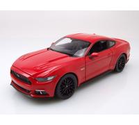 Ford MUSTANG Gt 2015 Rosso Modellino Auto 1:24 Welly