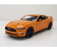 Ford Mustang GT 2018 Arancione Modellino 1:24 MotorMax