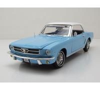 Ford MUSTANG Hardtop 1964 Celeste Bianco James Bond 007 Thunderball Modell 1:18