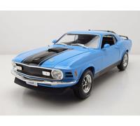 Maisto M31453B 1970 Ford Mustang MACH 1 Muscle Car-1:18 Scale Die Cast, Blu