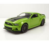 Ford Mustang Street Racer 2014 Verde Metallizzato Modellino 1:24 Maisto