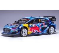 IXO Modellino auto statico Ford Puma Rally1 Red Bull n.8 Tanak-Jarveoja Europa Centrale 1:18