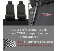 Ford Ranger Wildtrak Tutti Seat Cover Ricamo (2022 Su) Nero 1191 1192