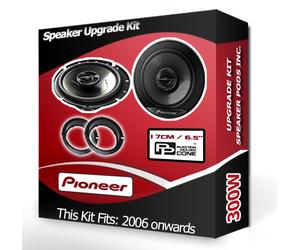 Ford S-MAX Casse Portiera Anteriore Pioneer Auto Speaker + Anello Adattatore