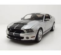 Ford Shelby GT500 MUSTANG 2011 Argento Nero Modellino Auto 1:18 Greenlight