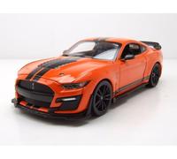 Ford Shelby Mustang GT500 2020 Arancione Nero Modellino 1:24 Maisto