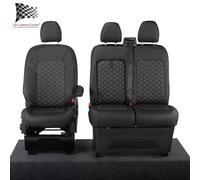 Ford Transit Custom Anteriore Seat Cover Similpelle (2023 IN Poi) Nero 1280