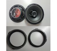 FORD Transit Custom dal 2013-ALT. ANTERIORI+supporti-165mm-AUDIODESIGN by IMPACT