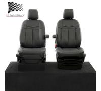 Ford Transit Custom Rs Anteriore Seat Cover Similpelle (2013-2023) Nero