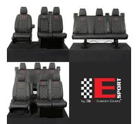 Ford Transit Custom Similpelle Seat Cover " e " Sport Ricamo (2013-2023)
