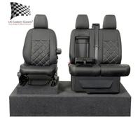 Ford Transit Furgone MK8 (& Ribaltabile) Anteriore Seat Cover Finta (2014 Su)