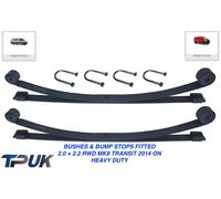 Ford Transit Mk8 1+1 2 Foglia Molle Coppia + Ubolts Doppio 2.0 2.2 RWD 14 A 76MM