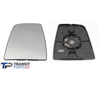 Ford Transit Mk8 2014 Su Sinistro Superiore Vetro Specchietto Laterale + Piastra