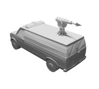 Ford Van Scala Hot Wheels per Gaslands Gioco Tavolo Guerra Stampato 3D