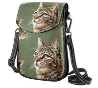 FORDAIIDV Wildcat - Piccola borsa a tracolla da donna, leggera, da viaggio, con tracolla regolabile
