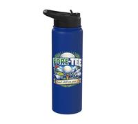 Fore-Tee and Still on Par Casual Golfer 40° compleanno Golf Stainless Steel Insulated Water Bottle