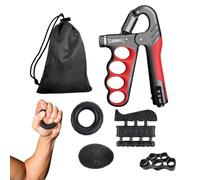 Forearm Exerciser - Mani Strengthener | 5 x Portable Hand Grip Trainer With Carry Bag For Grip Strength Training, For Guitar Players, For Men and Women