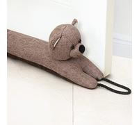 Forecronic Paraspifferi Decorativo sotto Porta 122cm Paravento per Porte e finestre, Paraspifferi appesantito per bloccare Il Rumore sul Fondo della Porta - Orso 48"