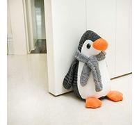 Forecronic Simpatico fermaporta - Pinguino decorativo appesantito interno fermaporta per casa e ufficio - Tessuto ripieno Animale Pavimento Decorativo