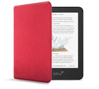 Forefront Cases Custodia per Tolino Shine Color/Colour e Tolino Shine 5. Generation (2024) - Protettiva Magnetica Custodia - Smart Auto Sveglia Sonno Funzione - Sottile, Leggero Cover - Rosso