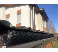 Forega - 20 m spazzola per grondaia, 20 pezzi, 100 cm, Ø 15 cm | Resistente ai raggi UV | Protezione fogliare | Protezione contro le martore, grondaia | protezione del pannello solare