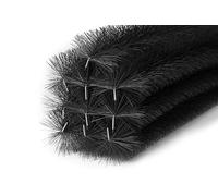 Forega - Spazzola per grondaia 12 m 110-120 cm Ø 19 cm 10 Pezzi | Resistente ai raggi UV | Protezione fogliare | Installazione semplice | protezione del pannello solare (Filo zincato)