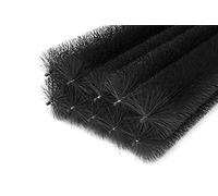 Forega - Spazzola per grondaia 12 m 120 cm Ø 19 cm 10 Pezzi | Resistente ai raggi UV | Protezione fogliare | Installazione semplice | protezione del pannello solare (Filo zincato)